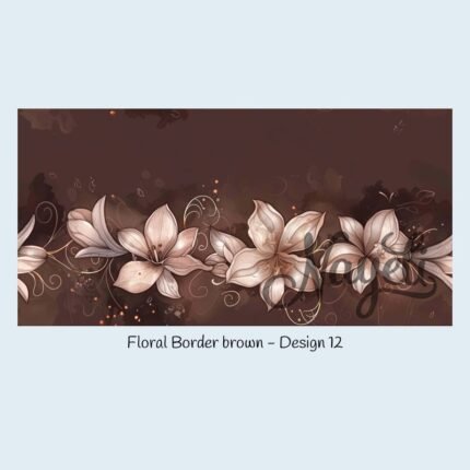 Floral Border brown