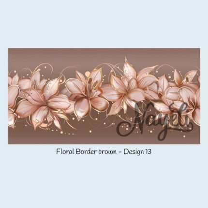 Floral Border brown