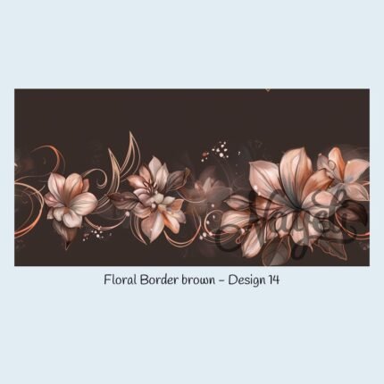 Floral Border brown