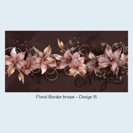 Floral Border brown