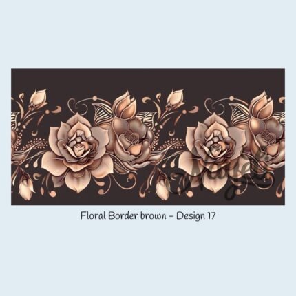 Floral Border brown