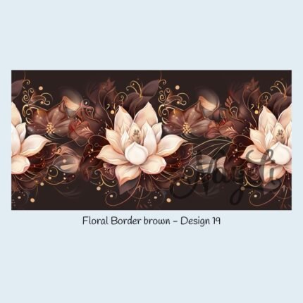 Floral Border brown