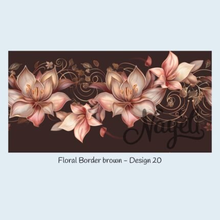 Floral Border brown