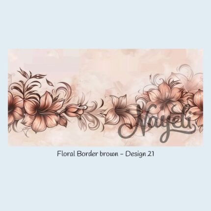 Floral Border brown