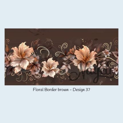 Floral Border brown