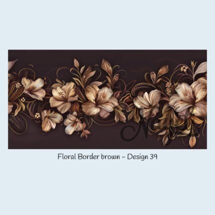Floral Border brown