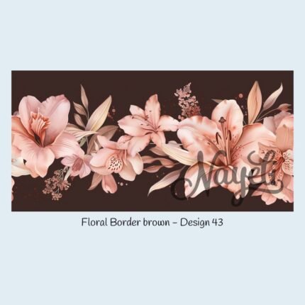 Floral Border brown