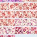 Hexagon Flowers Vintage