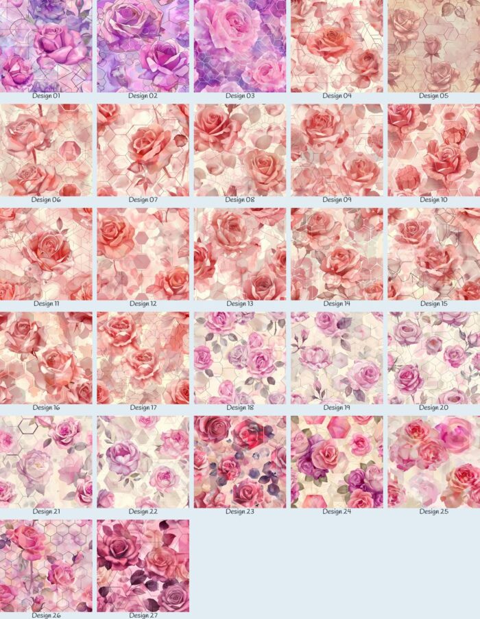 Hexagon Flowers Vintage – Bild 1