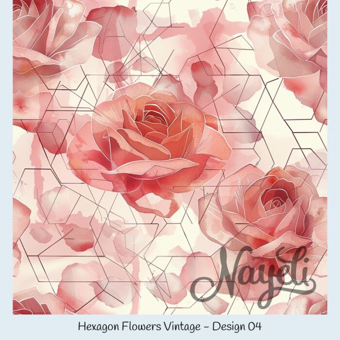 Hexagon Flowers Vintage – Bild 5