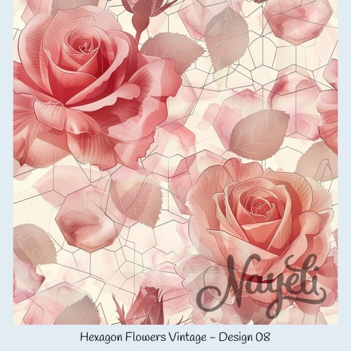 Hexagon Flowers Vintage – Bild 9