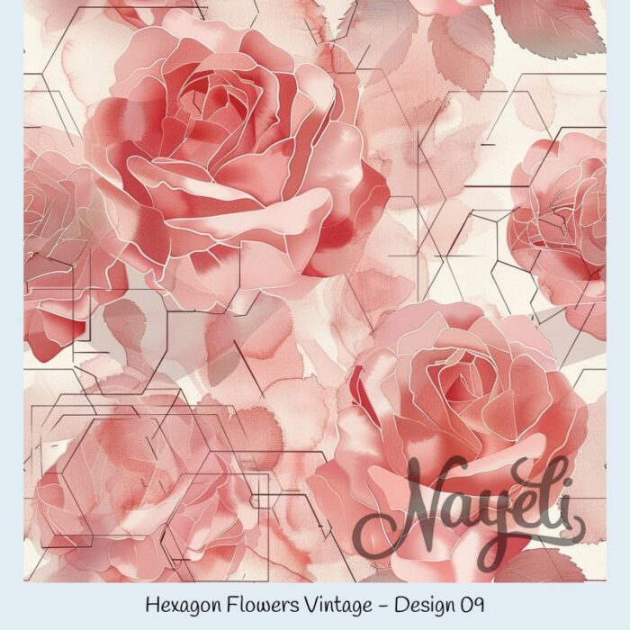 Hexagon Flowers Vintage – Bild 10