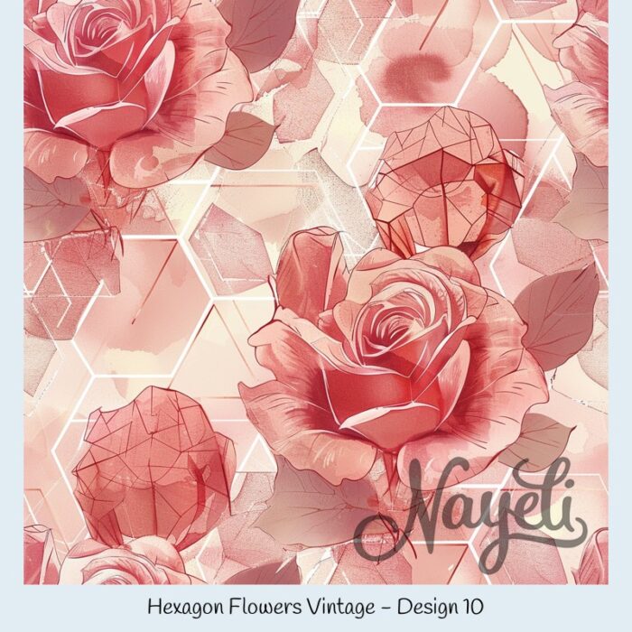 Hexagon Flowers Vintage – Bild 11