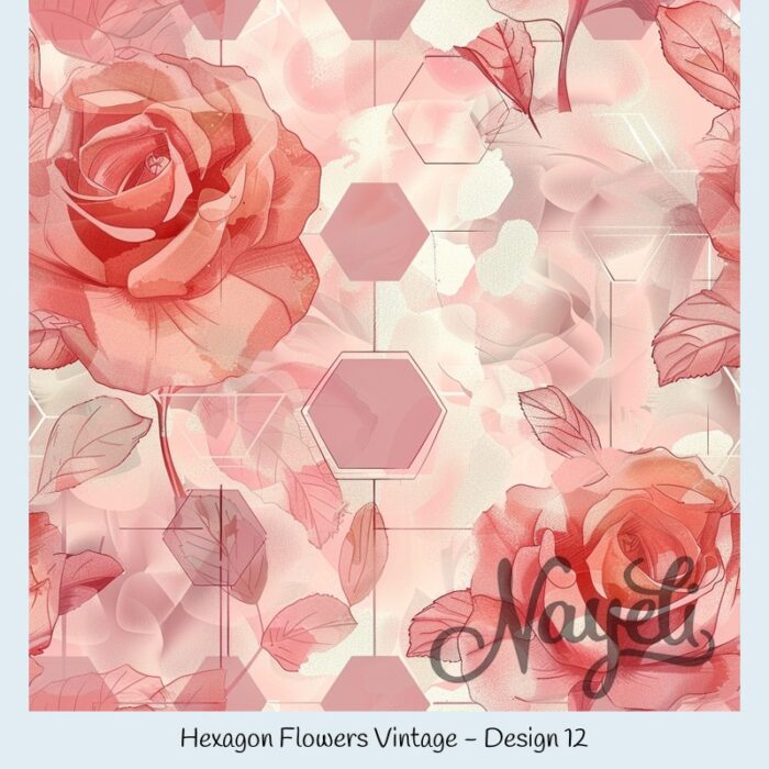 Hexagon Flowers Vintage – Bild 13