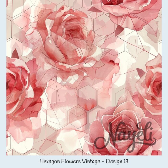 Hexagon Flowers Vintage – Bild 14