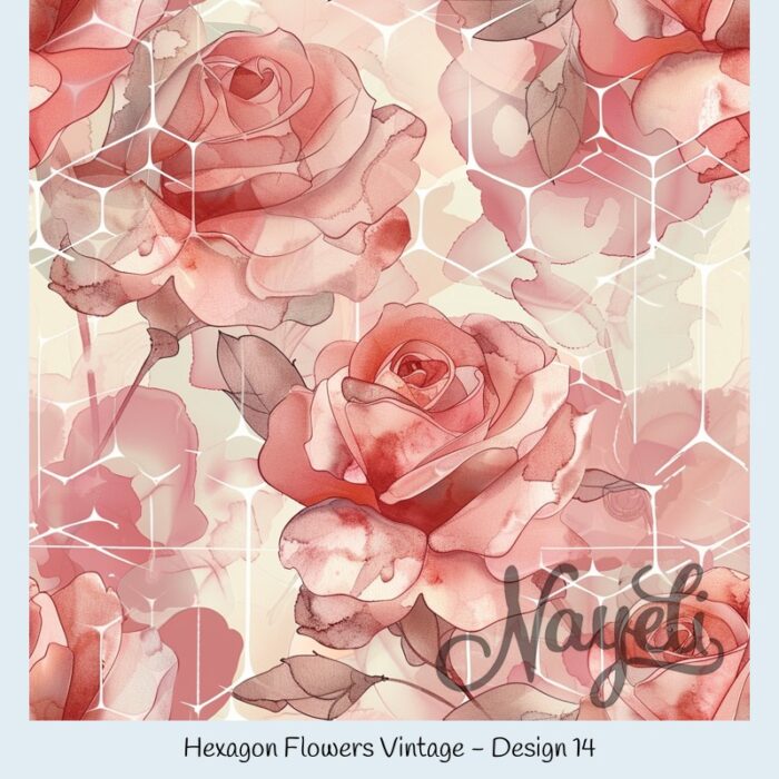 Hexagon Flowers Vintage – Bild 15