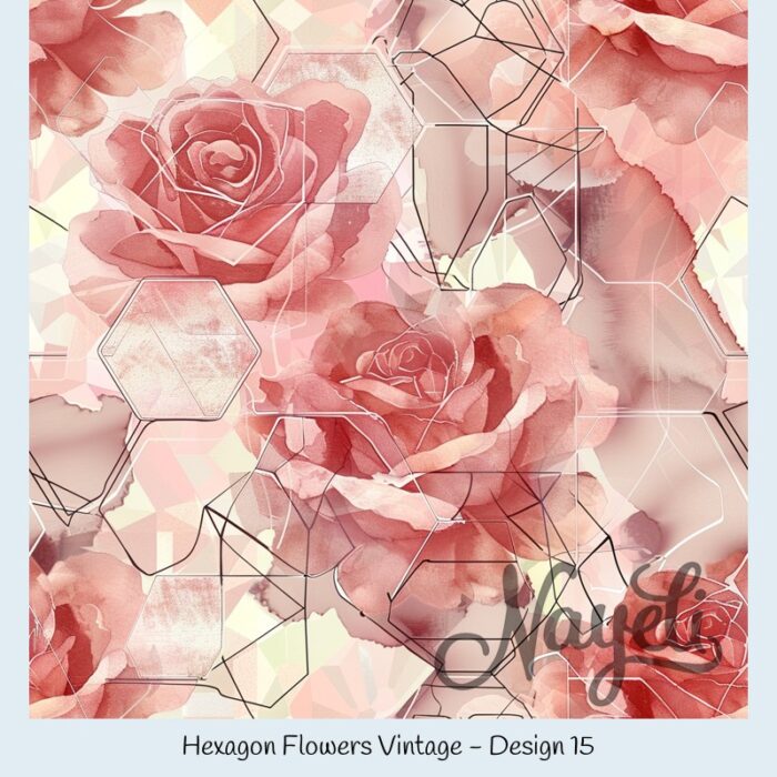 Hexagon Flowers Vintage – Bild 16