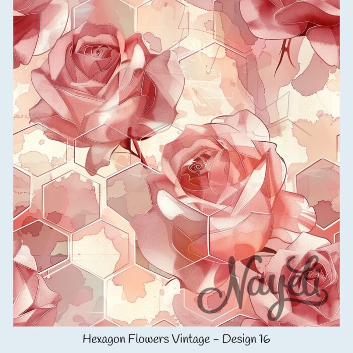 Hexagon Flowers Vintage – Bild 17