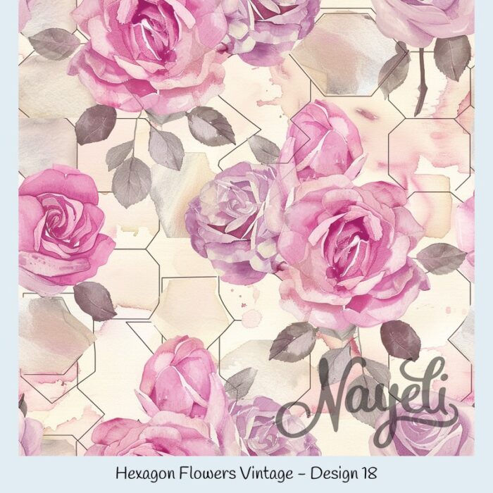 Hexagon Flowers Vintage – Bild 19