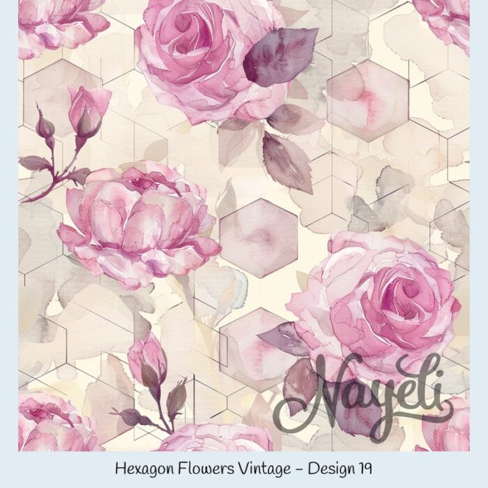 Hexagon Flowers Vintage – Bild 20