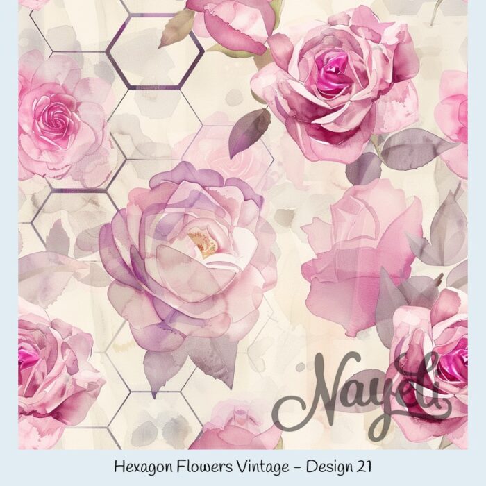 Hexagon Flowers Vintage – Bild 22
