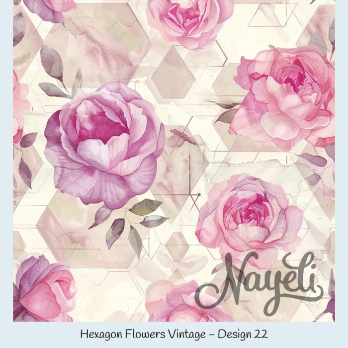 Hexagon Flowers Vintage – Bild 23