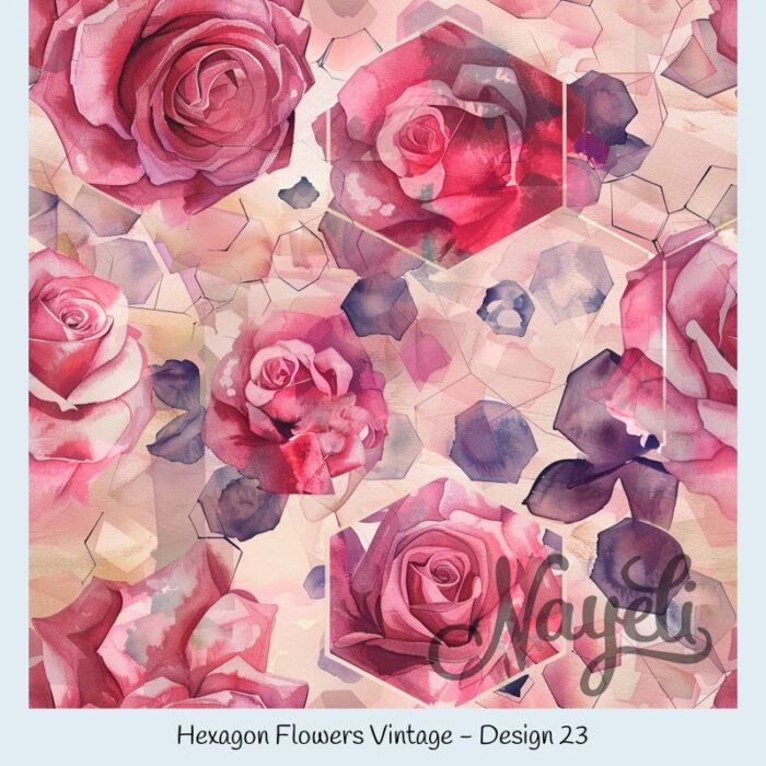 Hexagon Flowers Vintage – Bild 24