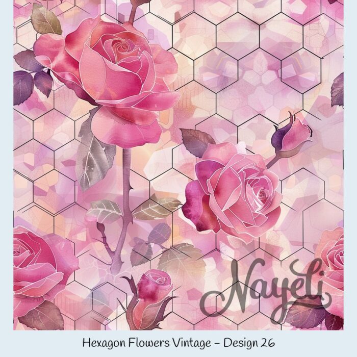 Hexagon Flowers Vintage – Bild 27