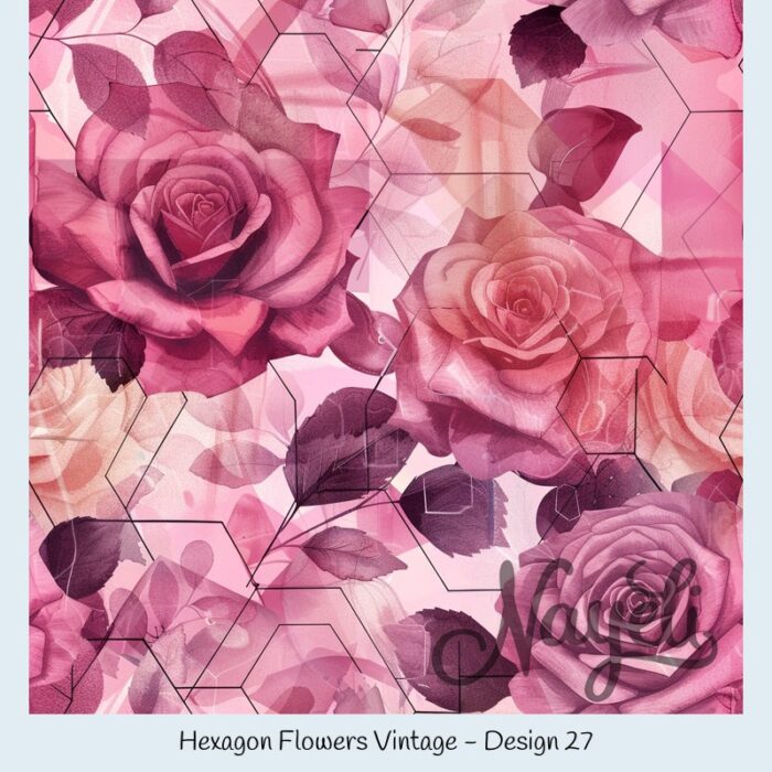 Hexagon Flowers Vintage – Bild 28