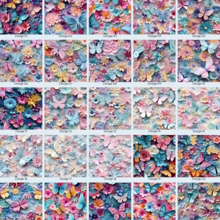 Pastel Butterflies