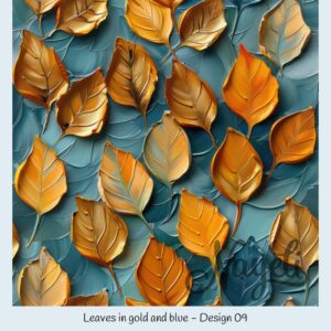 Leaves in gold and blue – Bild 10