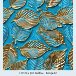 Leaves in gold and blue – Bild 11
