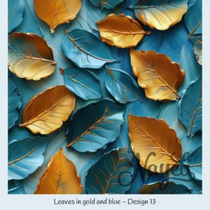 Leaves in gold and blue – Bild 14
