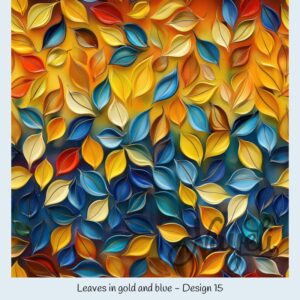 Leaves in gold and blue – Bild 16