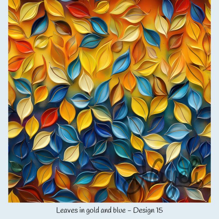 Leaves in gold and blue – Bild 16
