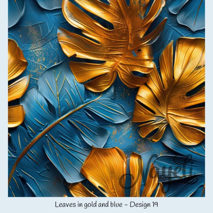 Leaves in gold and blue – Bild 20