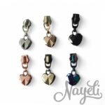 Zipper "geometric Heart"