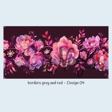 borders grey and red