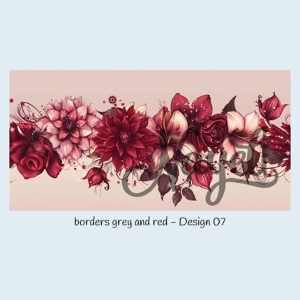 borders grey and red