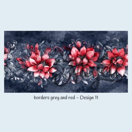 borders grey and red