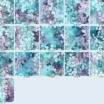 Frosted Mirage Watercolor Leaves