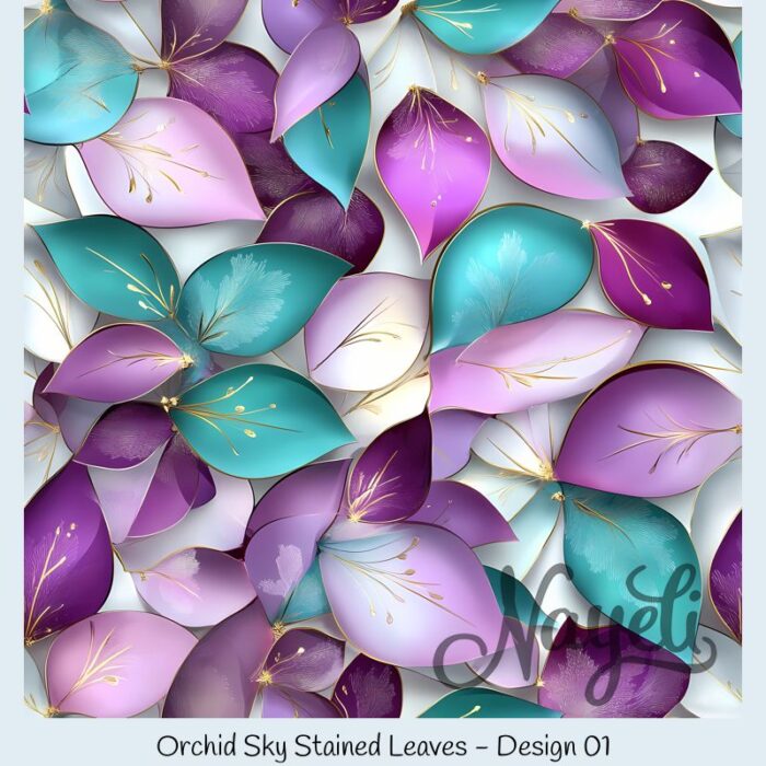 Orchid Sky Stained Leaves – Bild 2