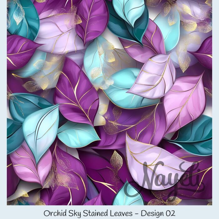 Orchid Sky Stained Leaves – Bild 3