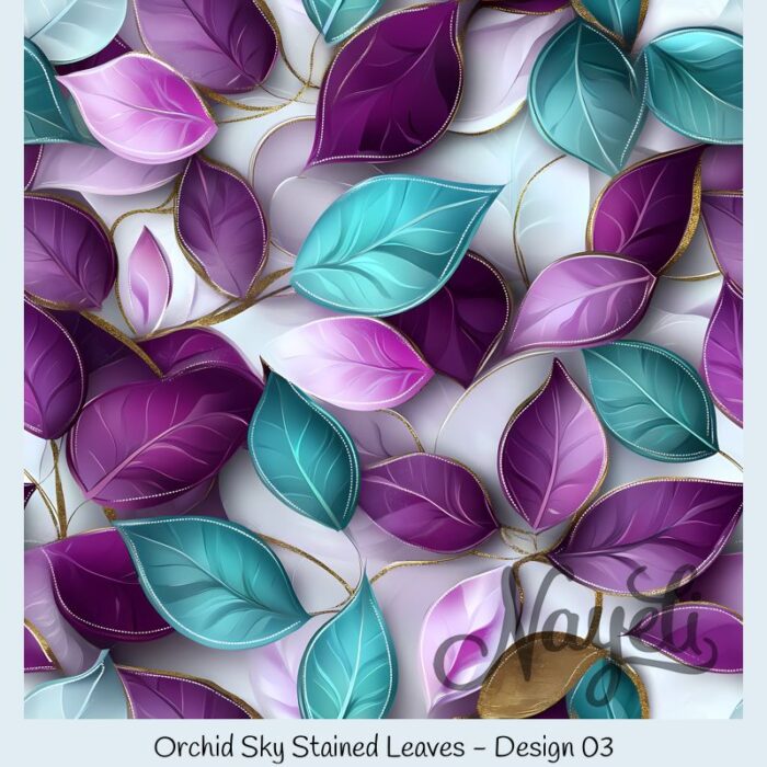 Orchid Sky Stained Leaves – Bild 4