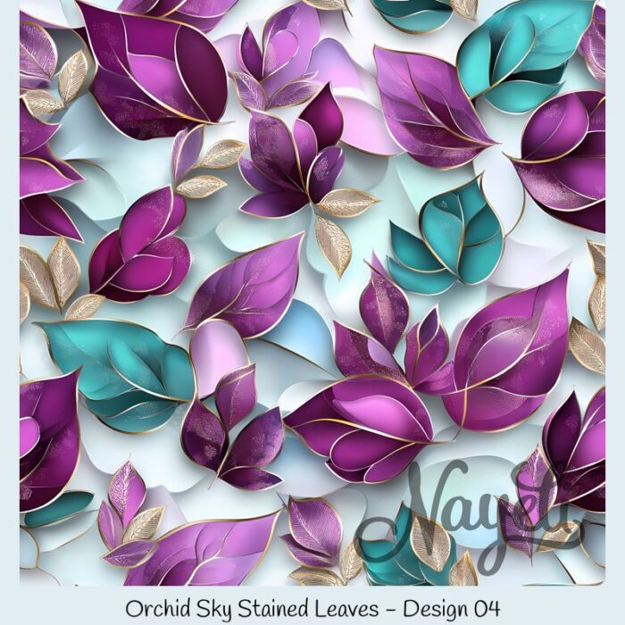 Orchid Sky Stained Leaves – Bild 5