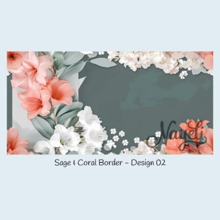 Sage & Coral Border