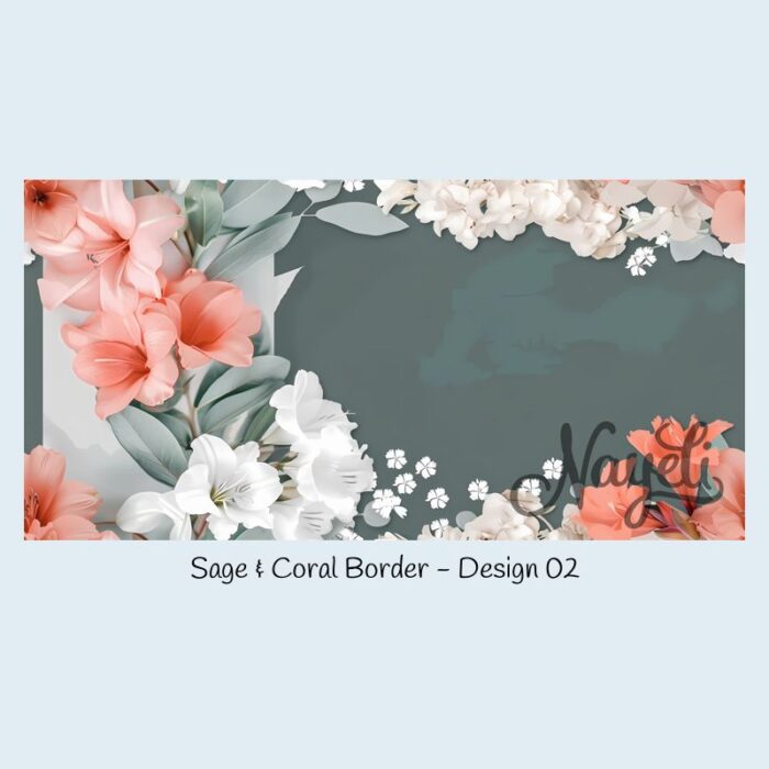 Sage & Coral Border – Bild 3