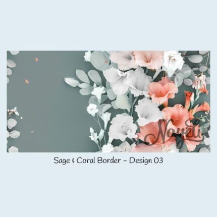 Sage & Coral Border