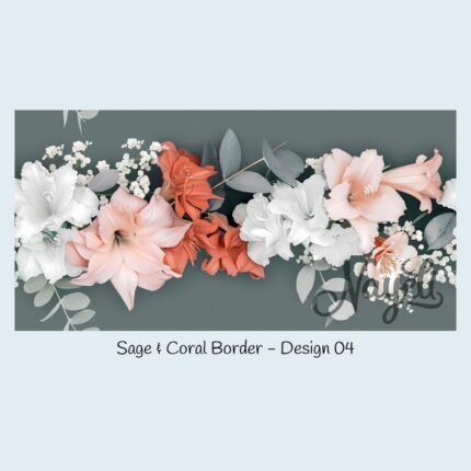 Sage & Coral Border