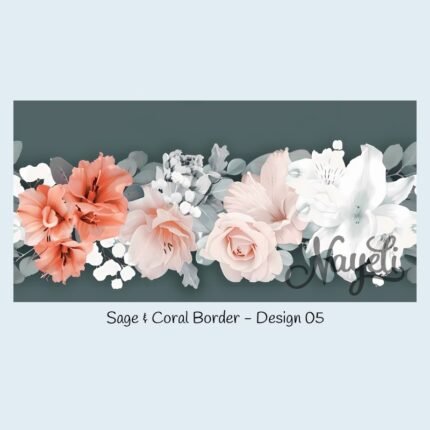 Sage & Coral Border